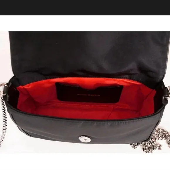 Alexander McQueen Graffiti Logo Nylon Skull Shoulder Bag NWT - Picture 7 of 8